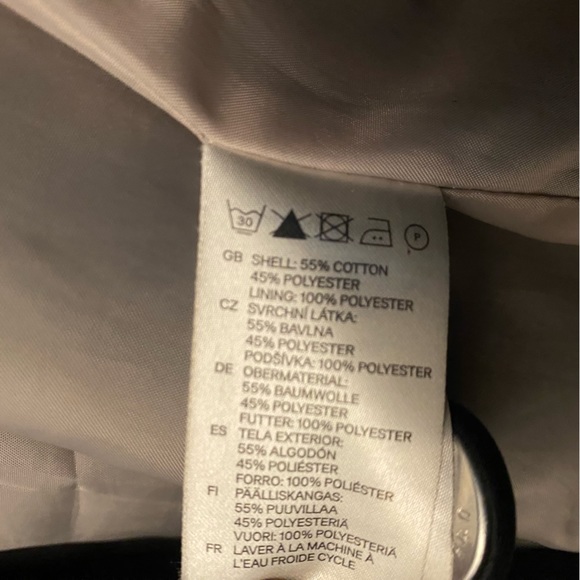 H&M Navy Blue Double breasted coat - Picture 11 of 11